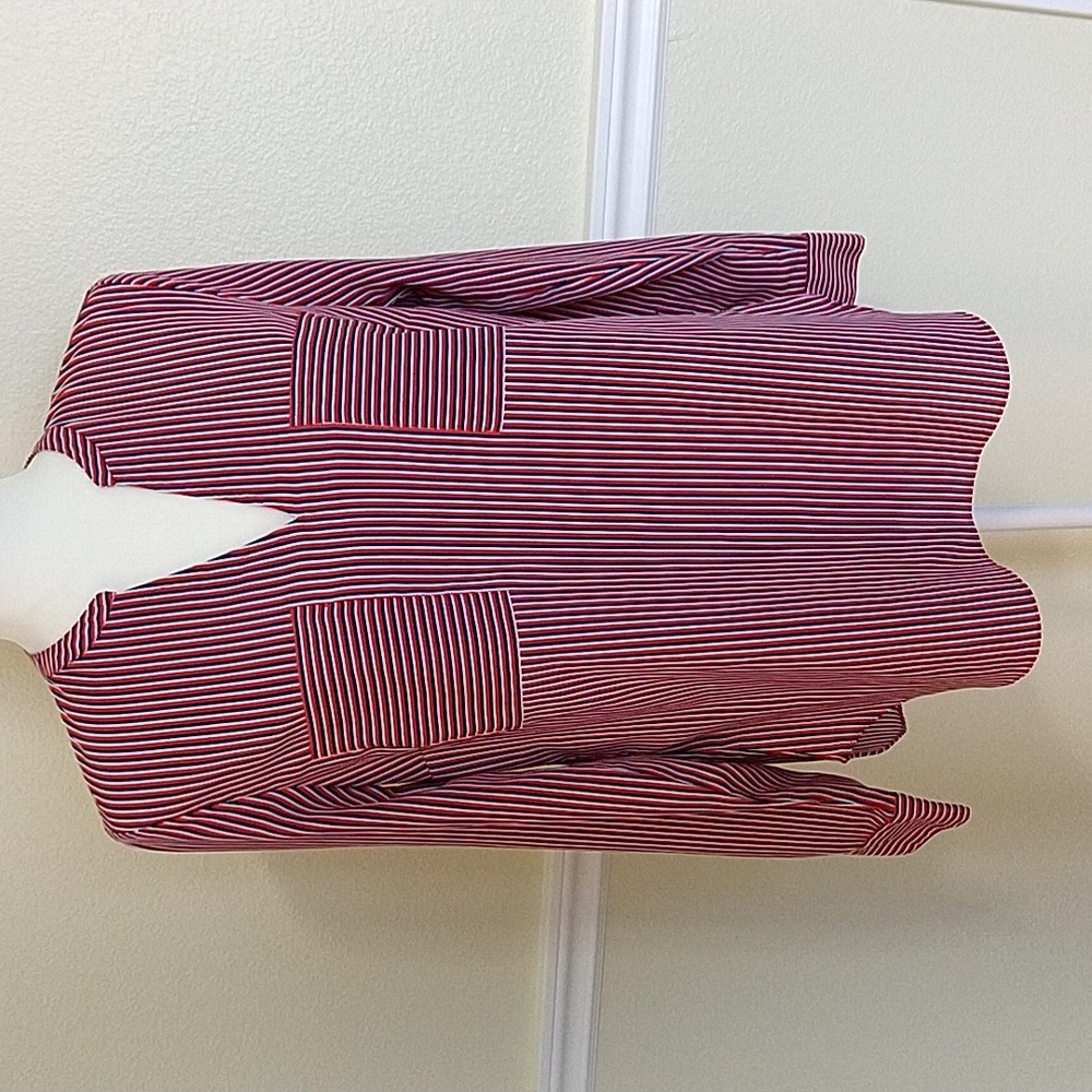 CAbi Striped Blouse With Pockets